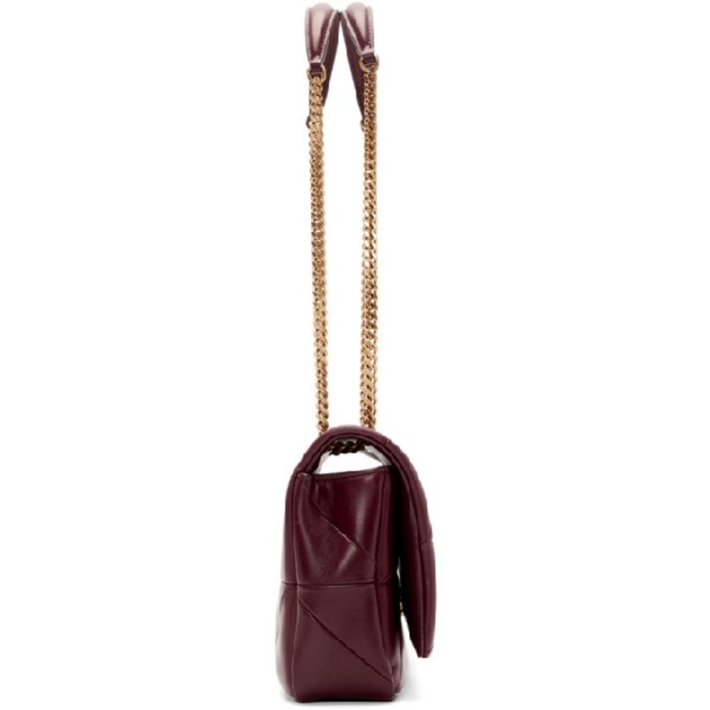 Saint Laurent Medium Jamie Bag In Burgundy - Picture 6 of 10